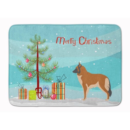 Carolines Treasures Belgian Tervuren Christmas Machine Washable Memory Foam Mat BB8465RUG